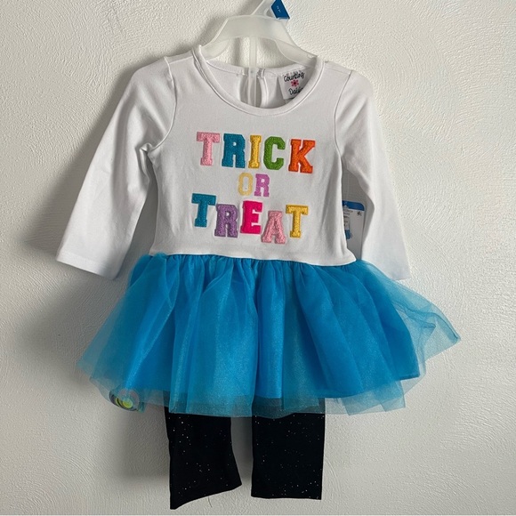 Counting Daisy girls Trick or Treat Halloween Outfit 2 Piece Set NWT size 2T - Picture 4 of 11